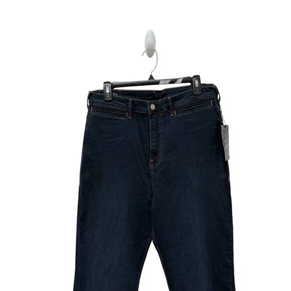 NWT True Religion 11 Lonestar High Rise Trouser Flare Jeans Size 34 - Picture 3 of 10